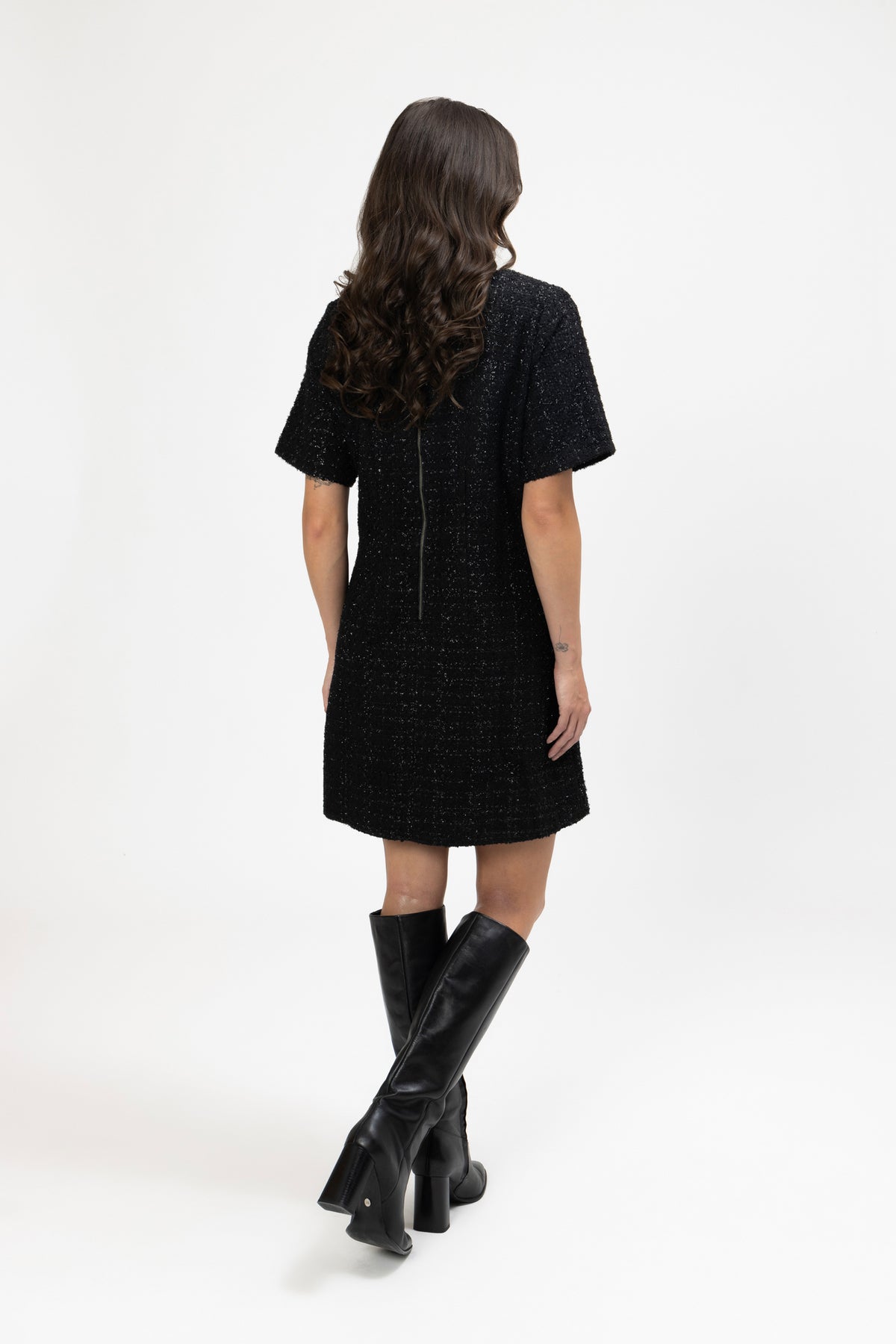Coco Dress Black Texture - PREORDER DELIVERY
