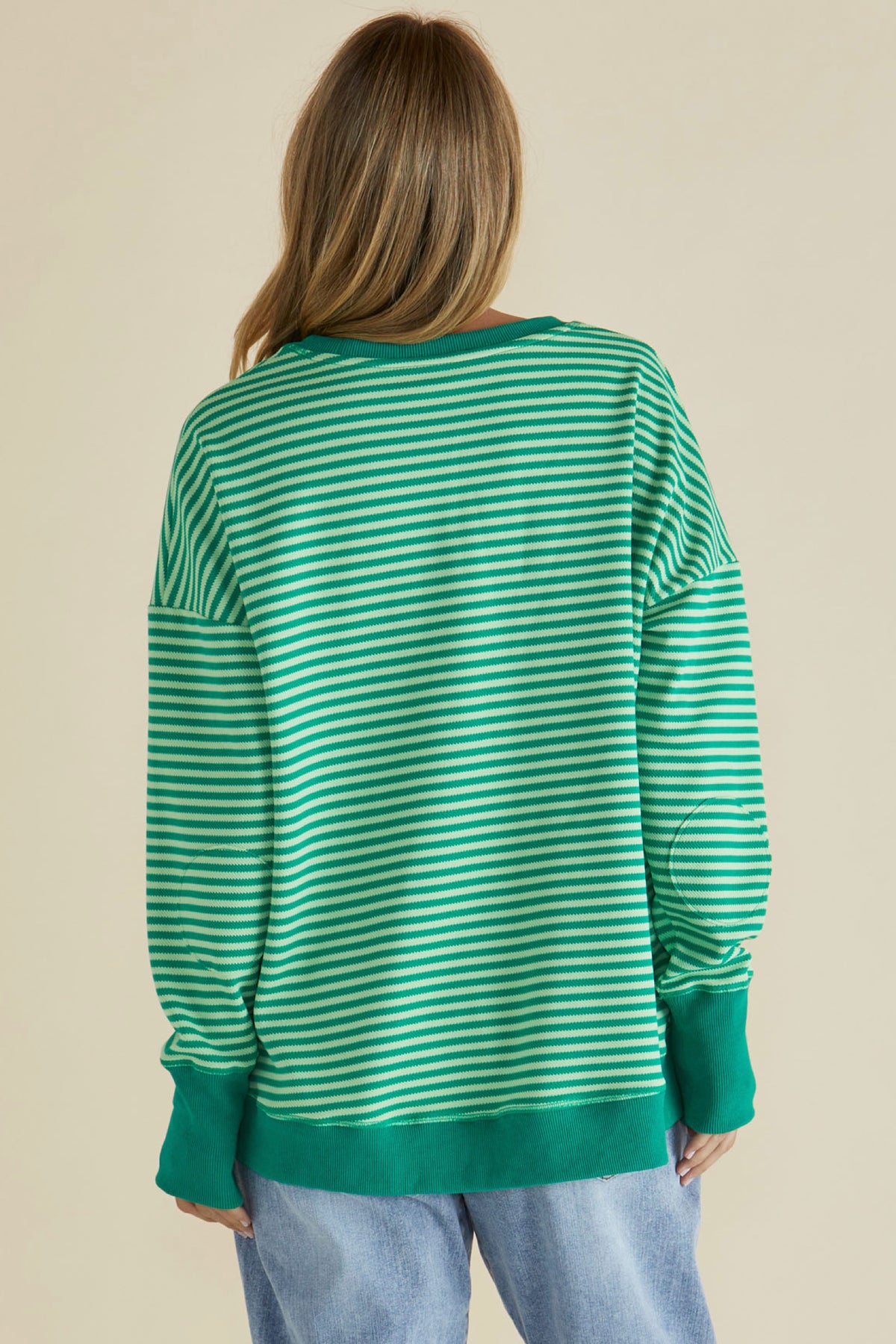 Cove Sweat Green Sripe