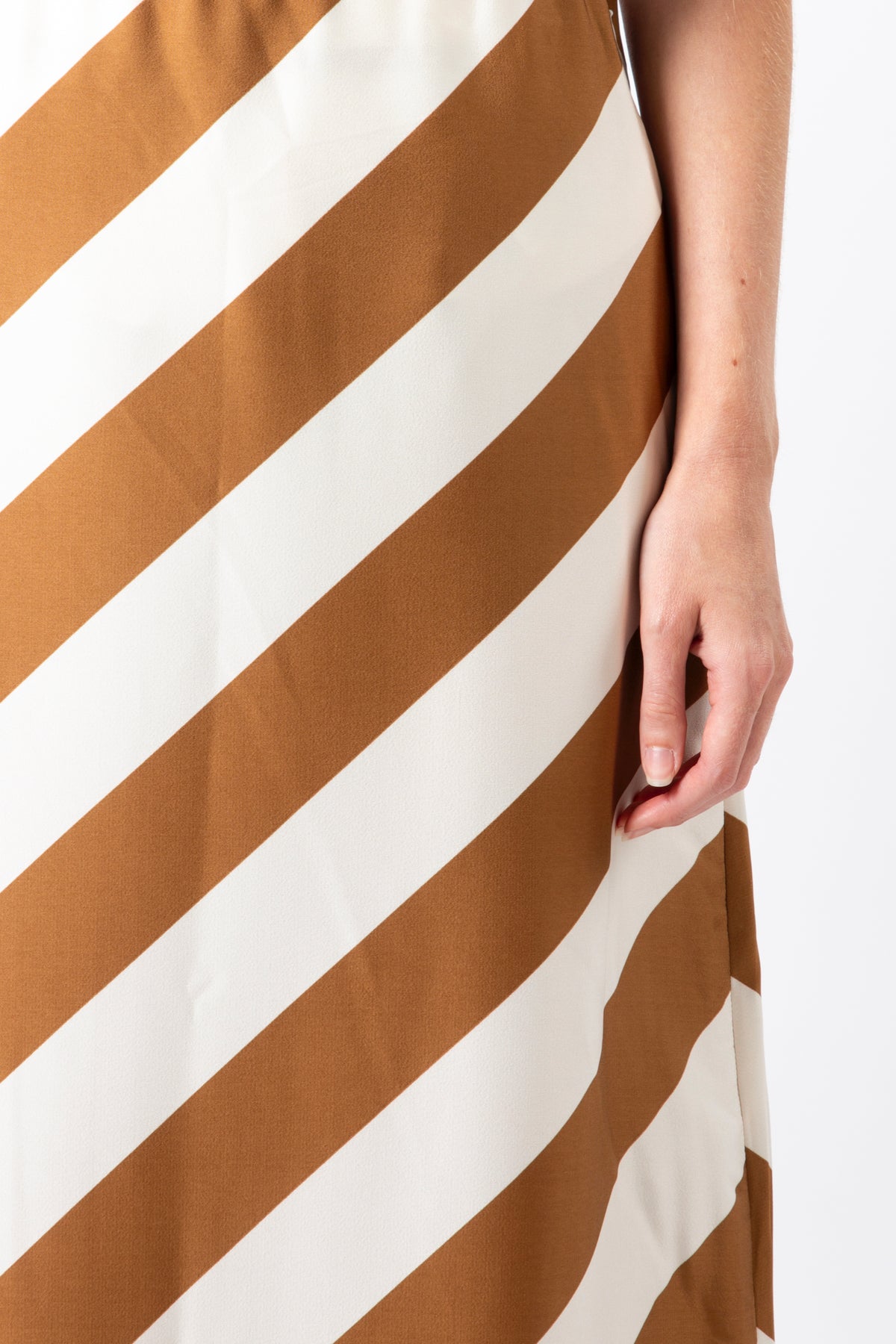 Erin Skirt Choc Stripe - PREORDER DELIVERY EARLY JUNE