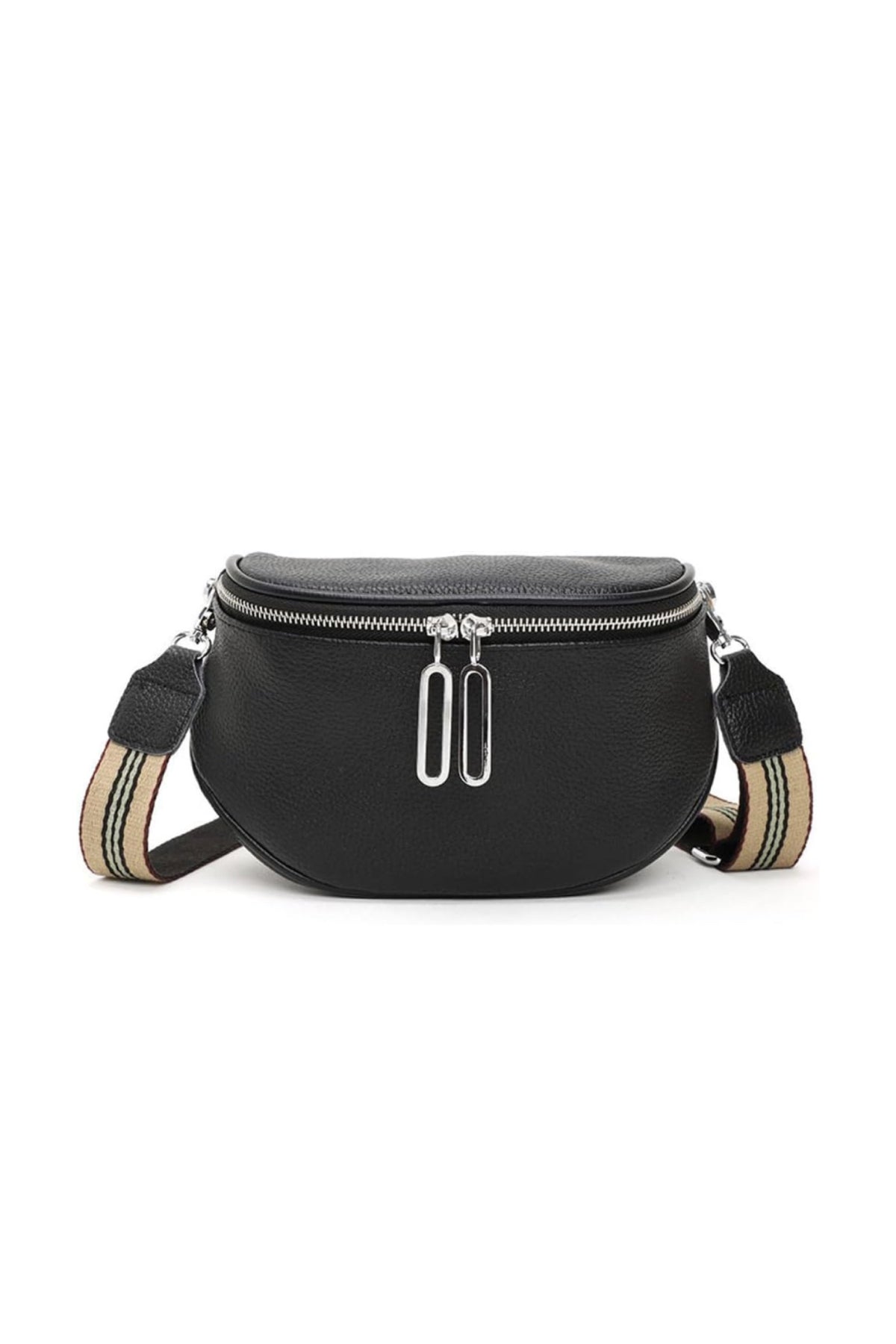 Lilly Leather Cross Body Bag Black