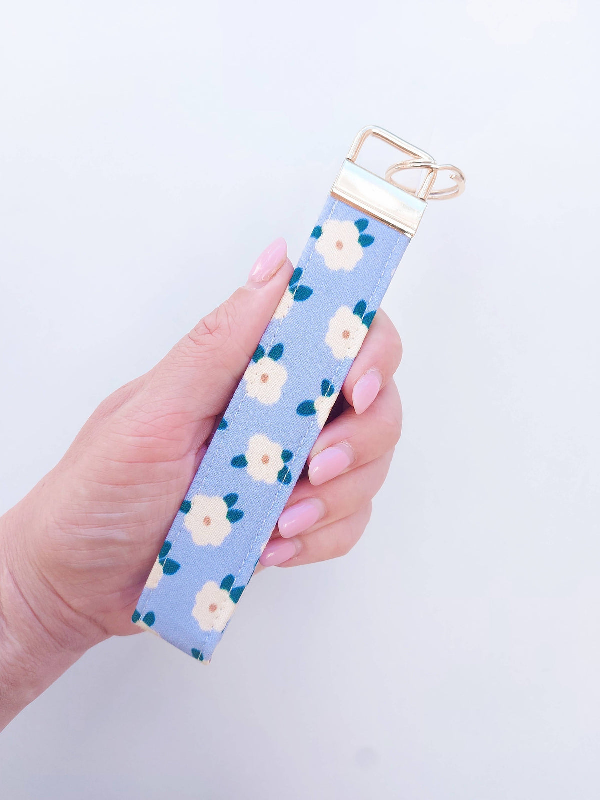 Keychain Blue Daisy