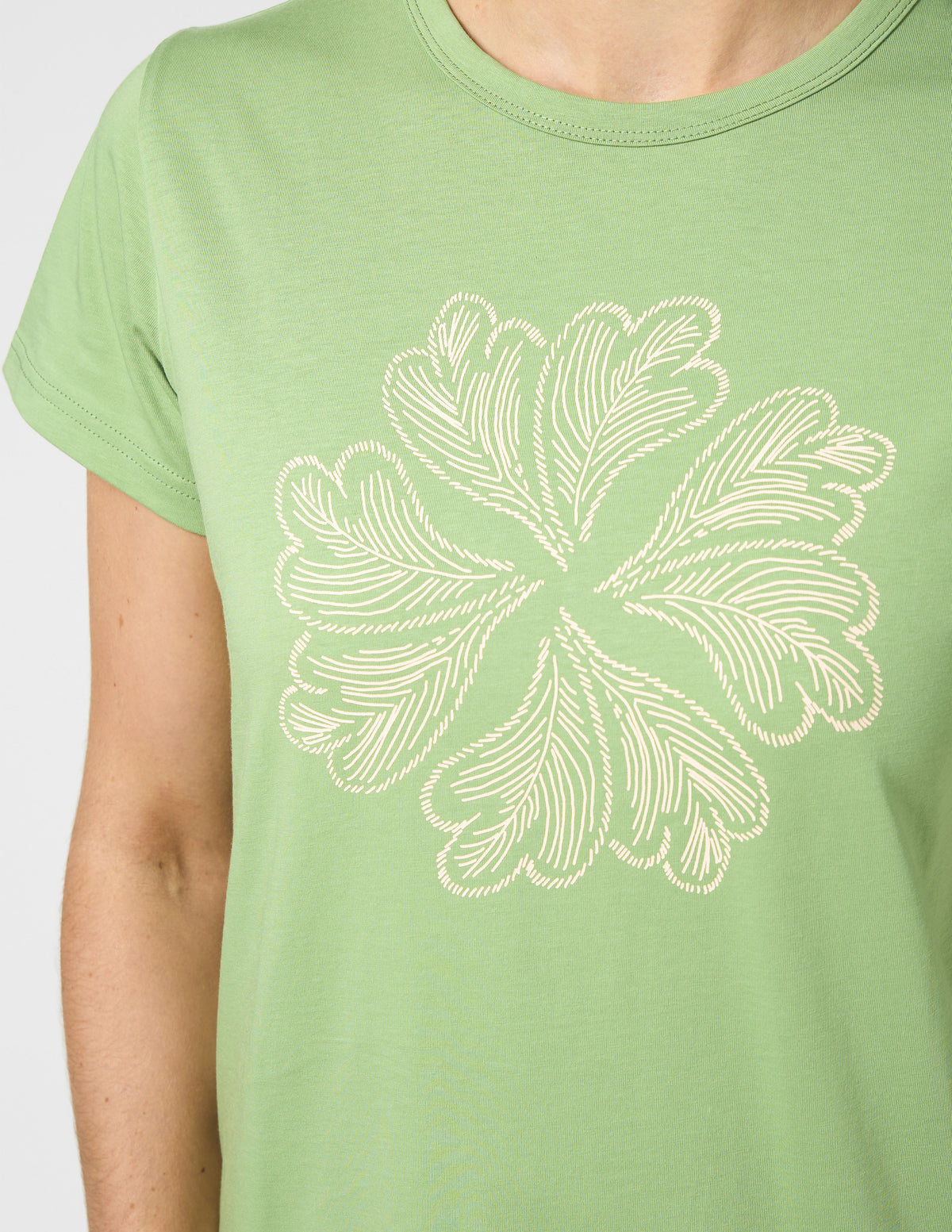 Classic Tee Vintage Green Ibiza Bloom