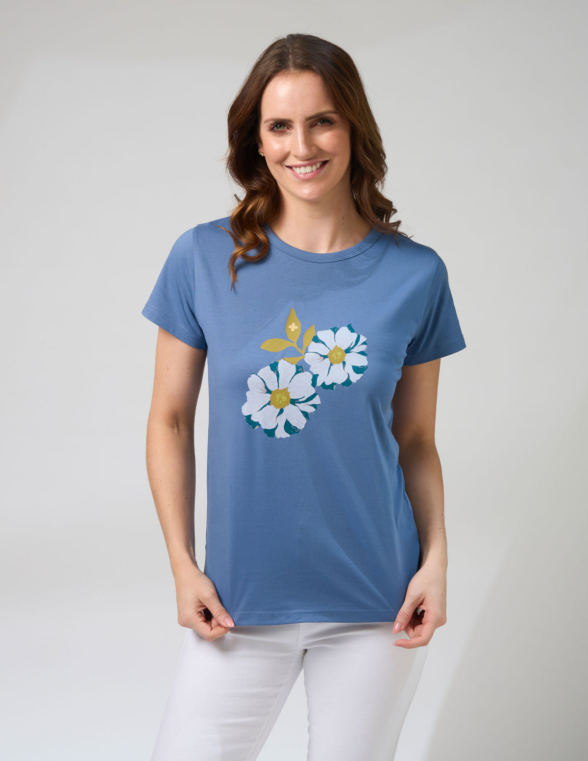 Classic Tee Denim Monet's Garden