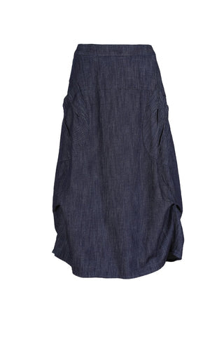 Milwaukee Classic Skirt Dark Wash In Denim