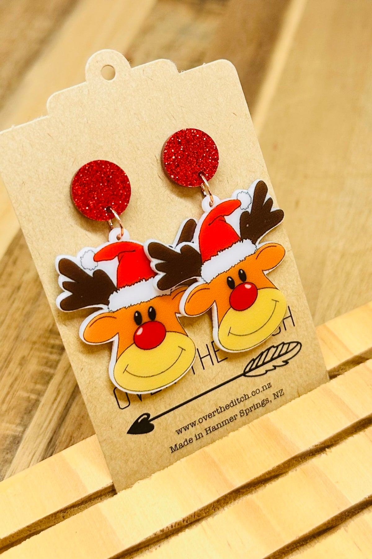 Happy Reindeer Dangles