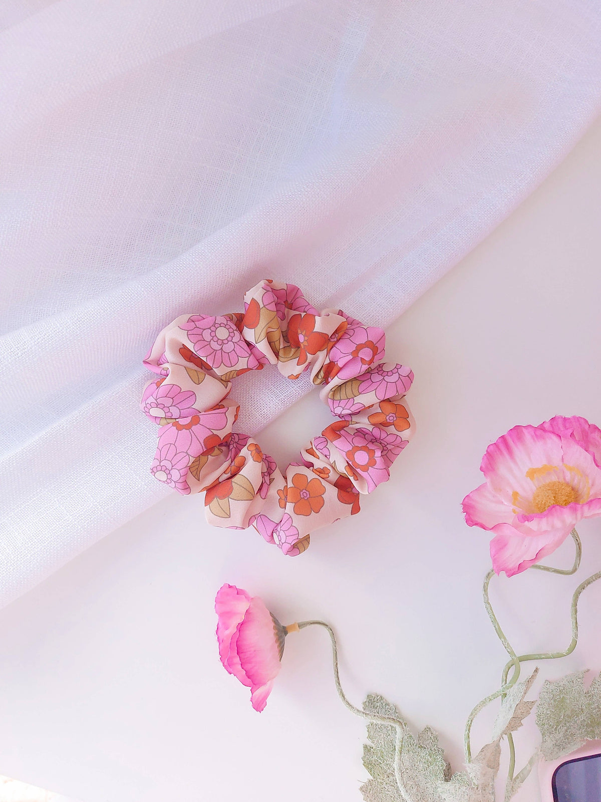 Scrunchie Blossom Crepe