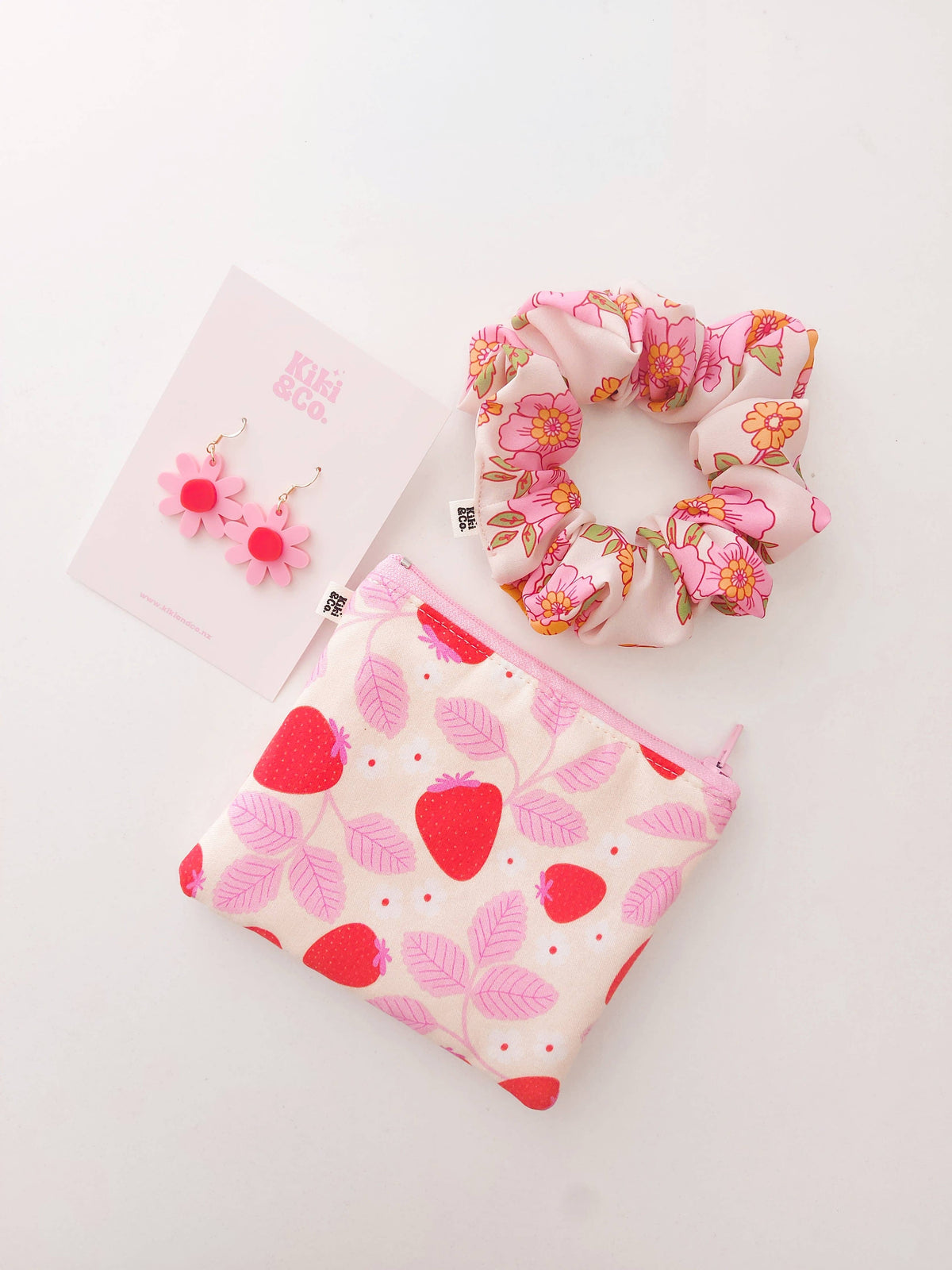 Scrunchie Evelyn Floral Crepe