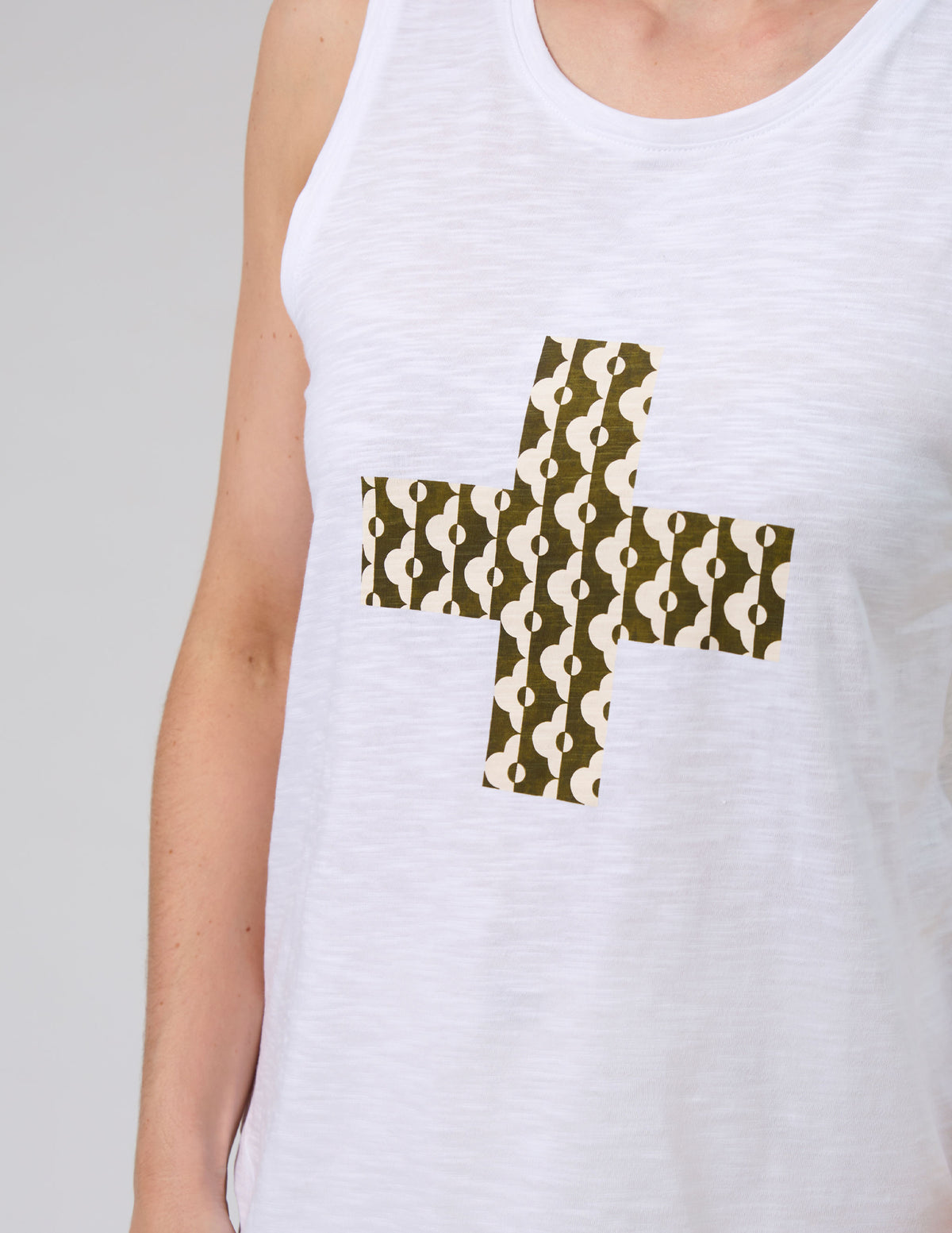 Everyday Tank White Fez Cross