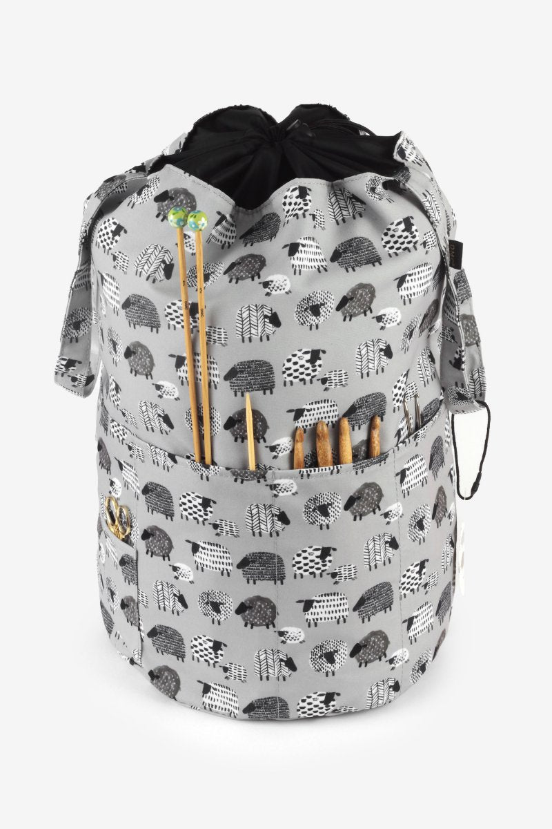 Sheep Round Storage Bag Grey