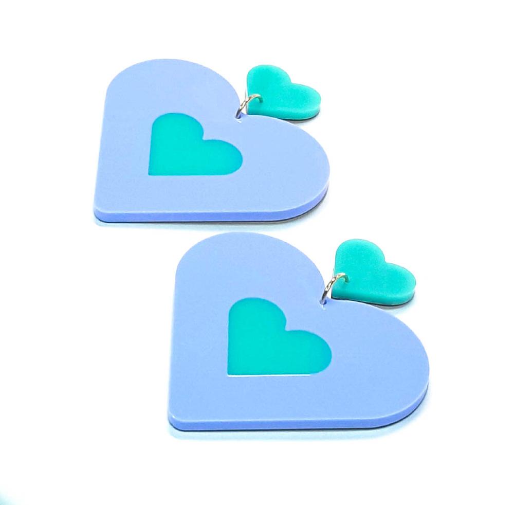 Flossie Earrings Blue/Green