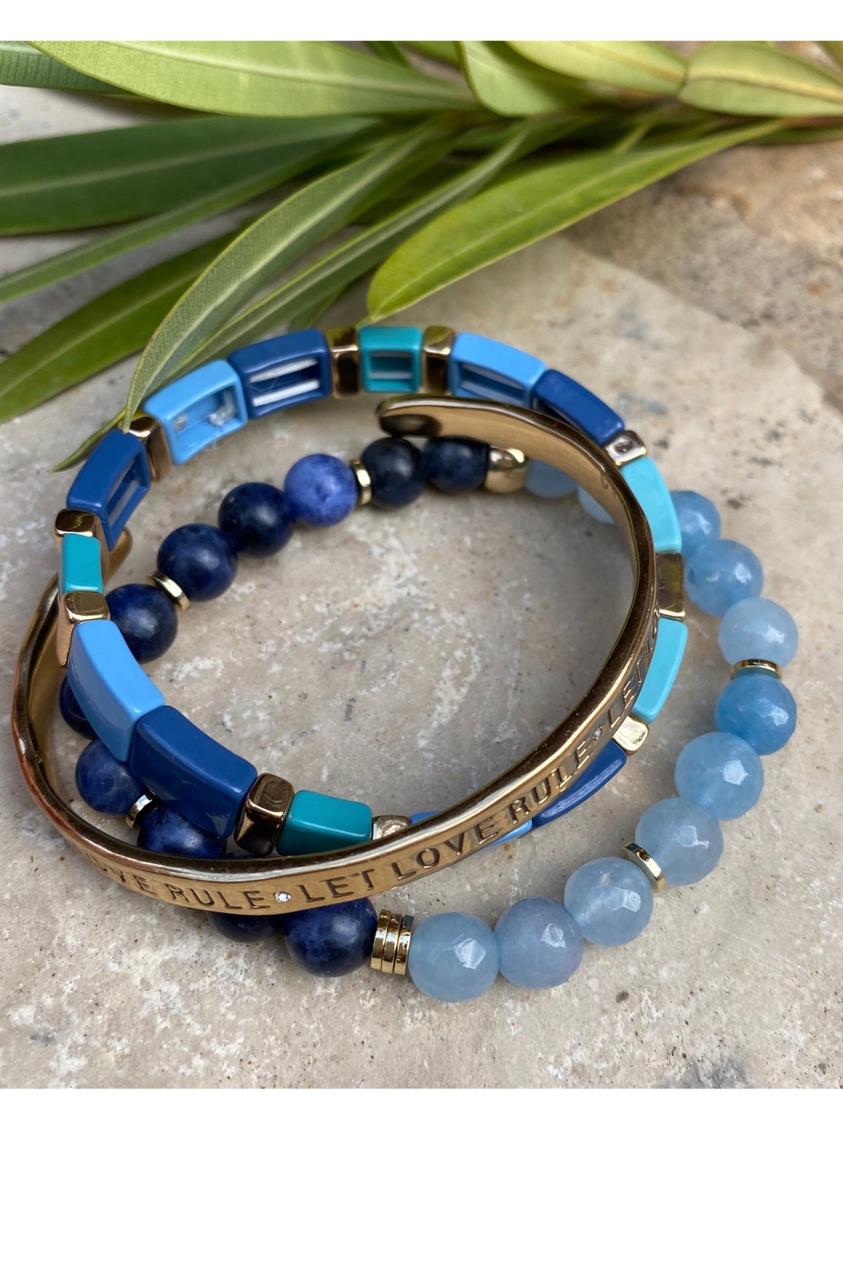 True Colours Stone Bracelet Blue