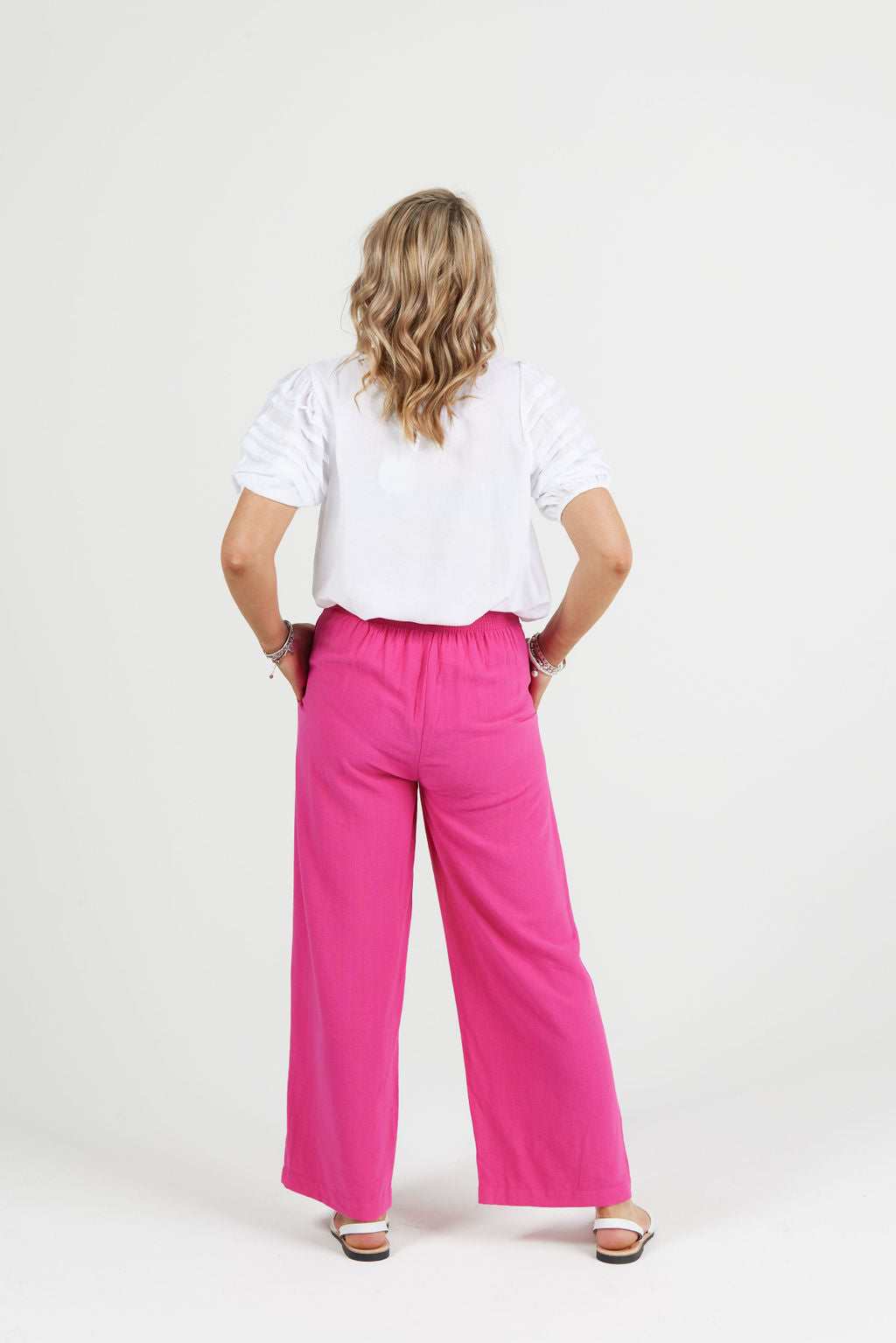Essential Wide Leg Pant Hot Pink - EXCLUSIVE TO MINT – Mint
