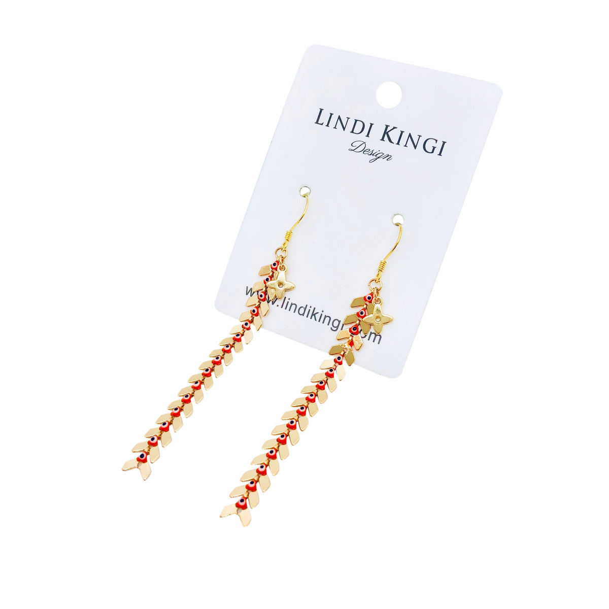 Summer Drop Earrings Apricot