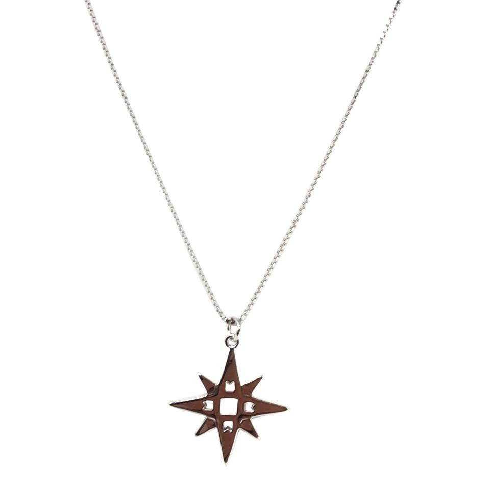 Single Star Necklace Platium