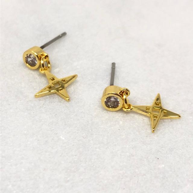 Star Stud Earrings Gold