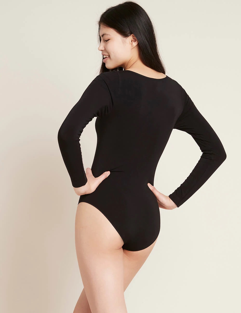 Long Sleeve Bodysuit Black