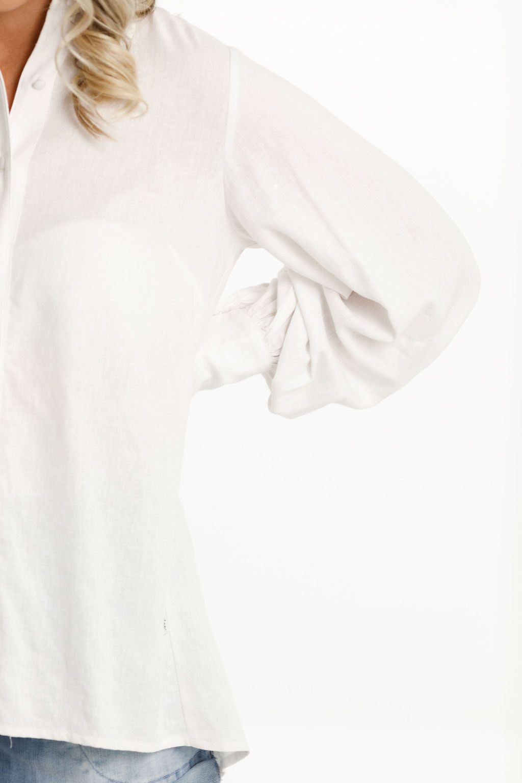 Studio Shirt White Linen