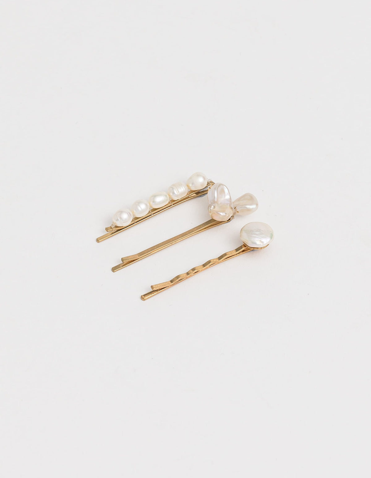 Pearl Hair Clips - Set of 3