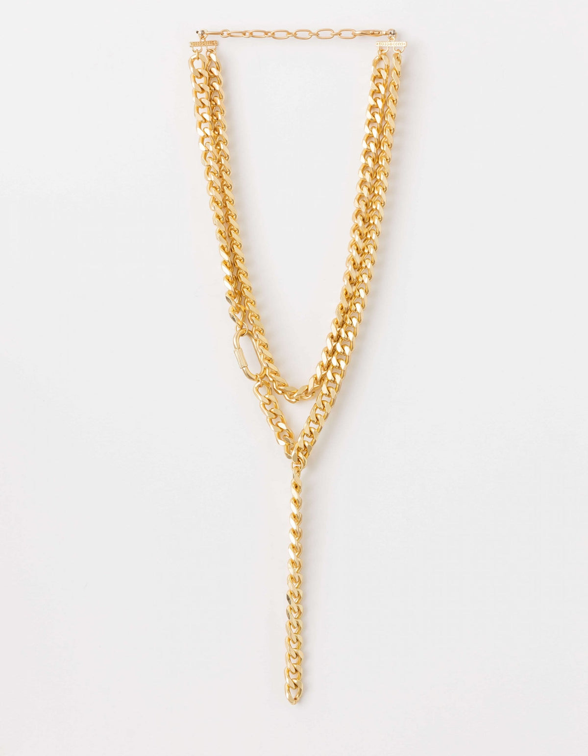 Chunky Gold Chains Necklace