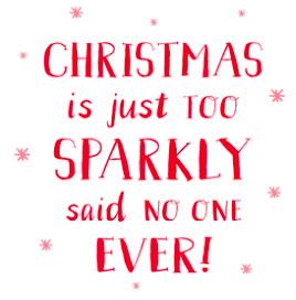 Christmas Is Sparkly Card