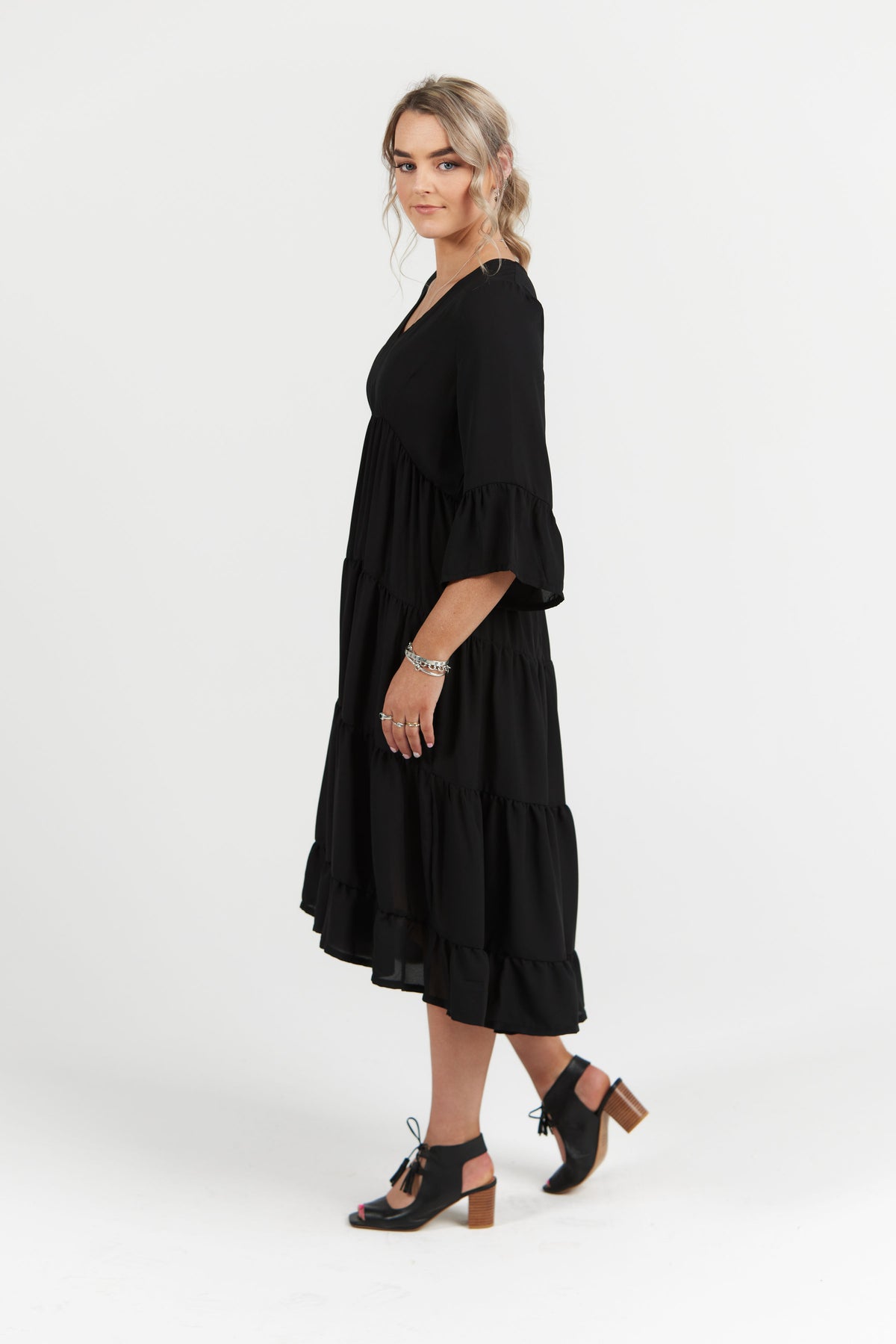 Fleur Dress Midnight Black