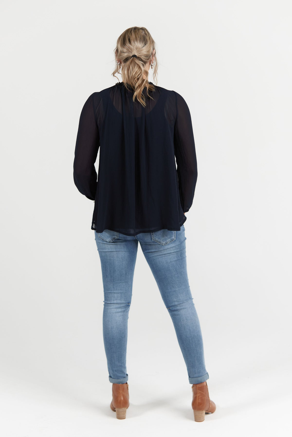 Daisy Top Navy