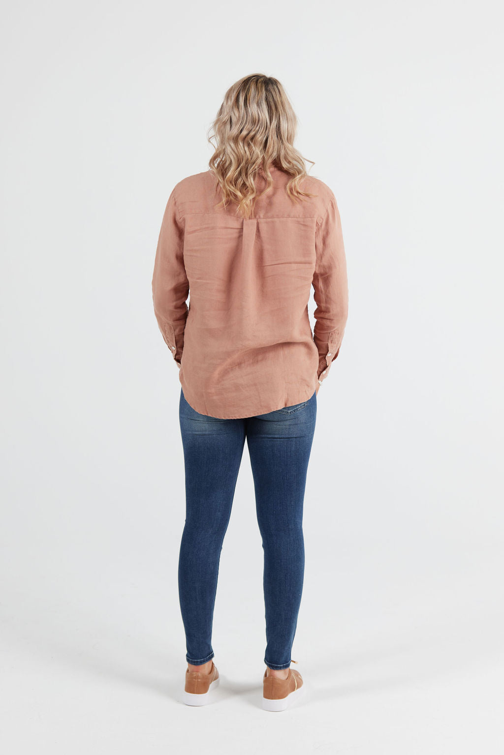 Linen Shirt Dusky Pink