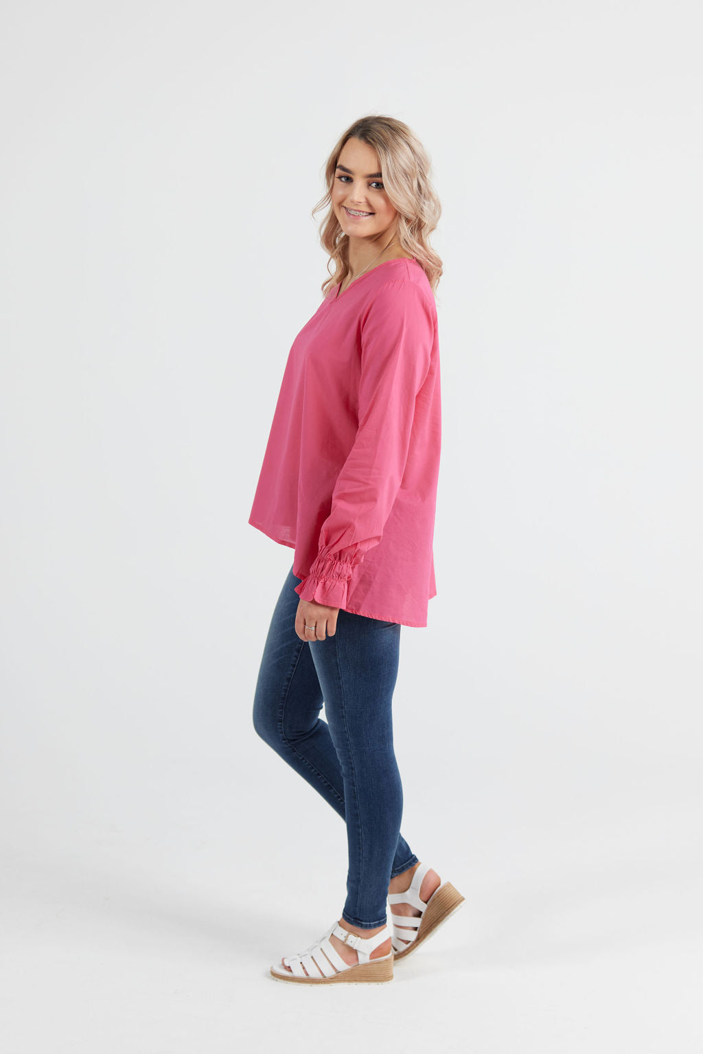 Grace Top Hot Pink