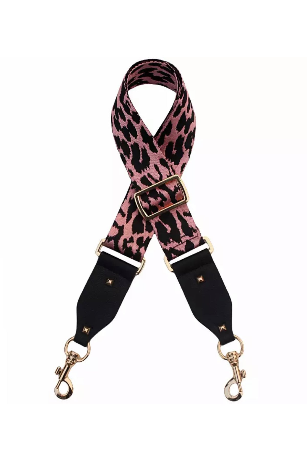 Black Lolly Pink Leopard Handbag Strap