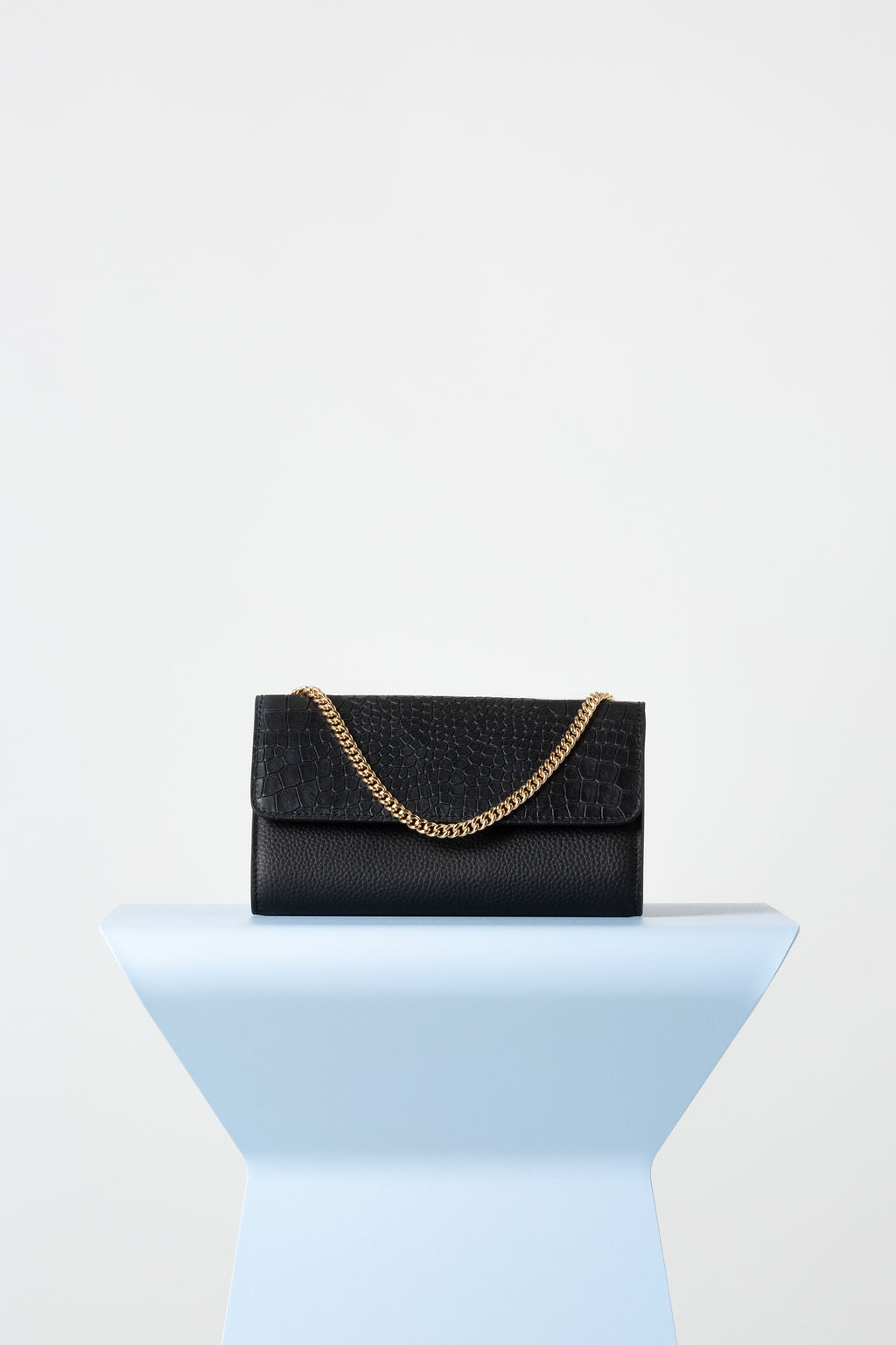 Frankie Foldover Mini Bag In Black