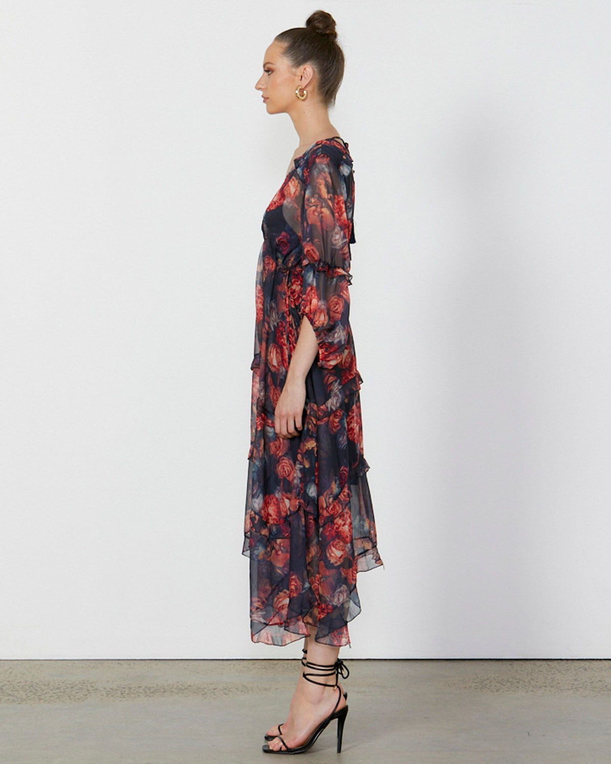 No Love Today Dress Moody Floral