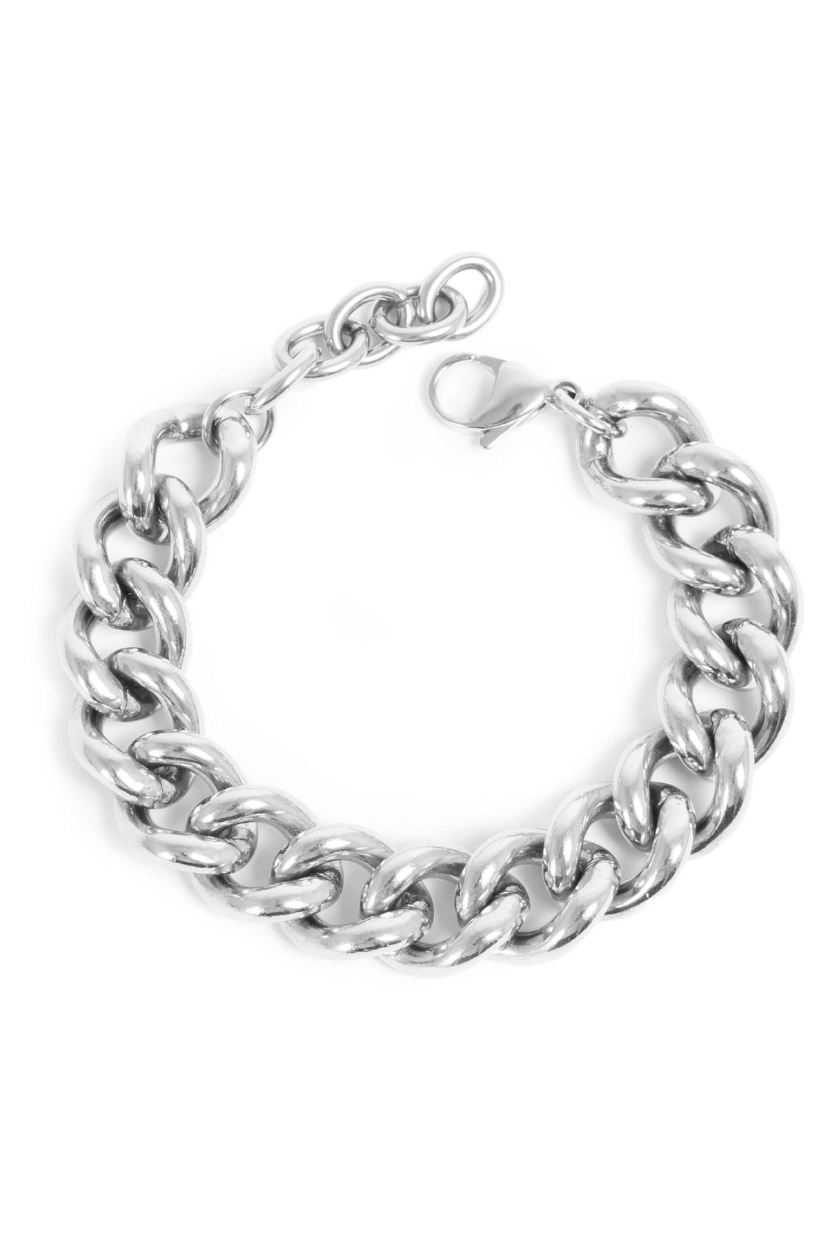 Bracelet Steel Unisex Armor Chain Silver