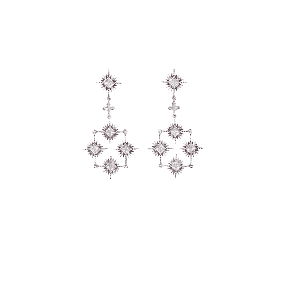 Starburst Collective Earrings Silver