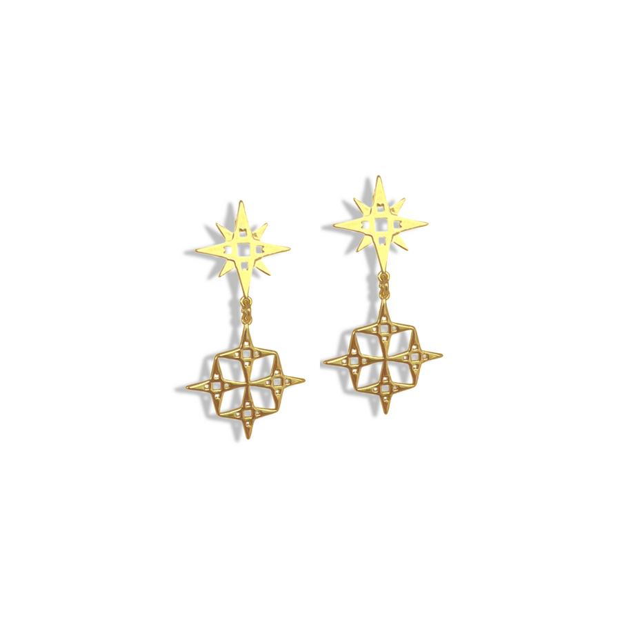 Constellation Mini Earrings Gold
