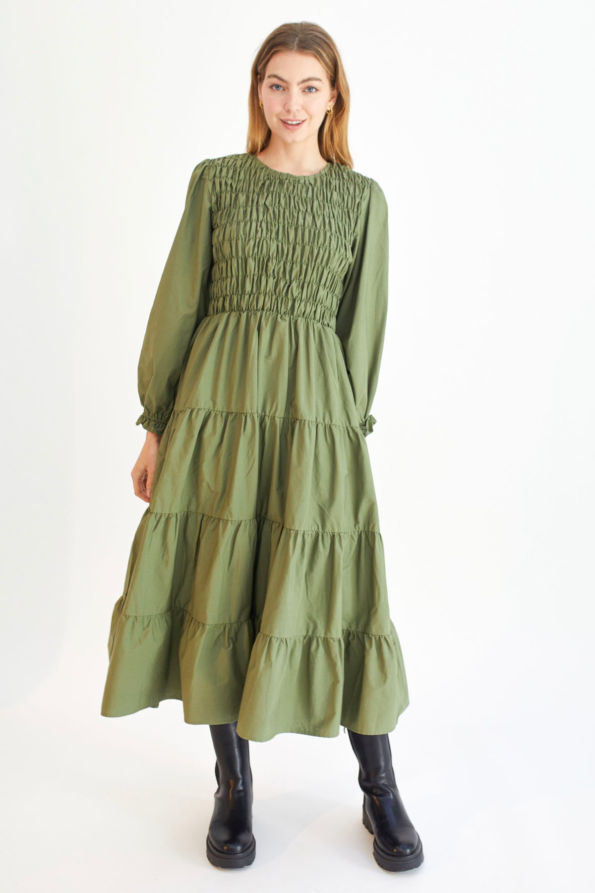 Fallon Dress Olive