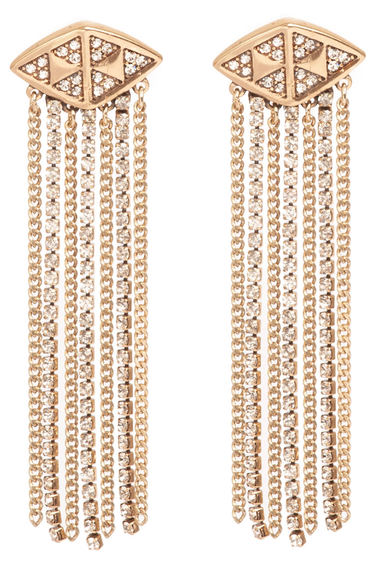 Shine Bright Long Statement Earrings Gold
