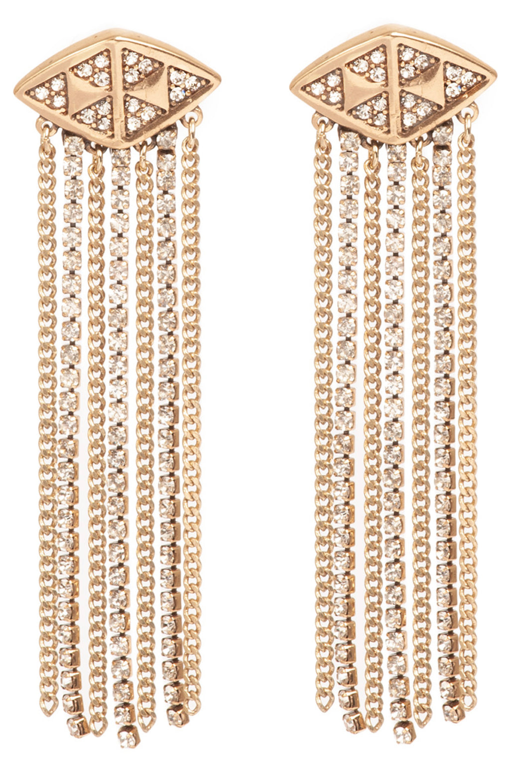 Shine Bright Long Statement Earrings Gold