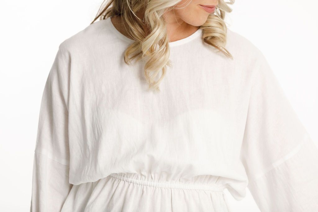 Abby Shirt White Linen