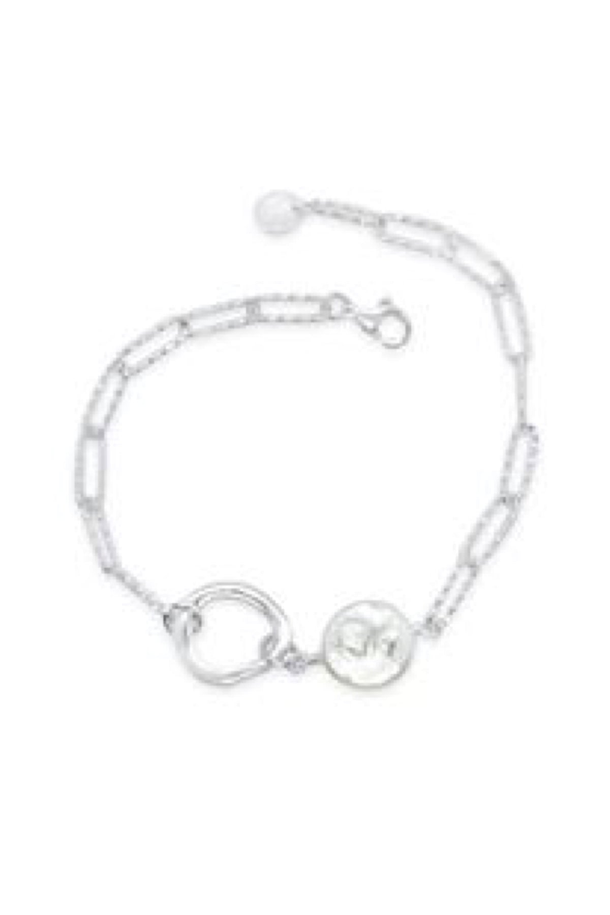 Sterling Silver Pearl Chain Bracelet